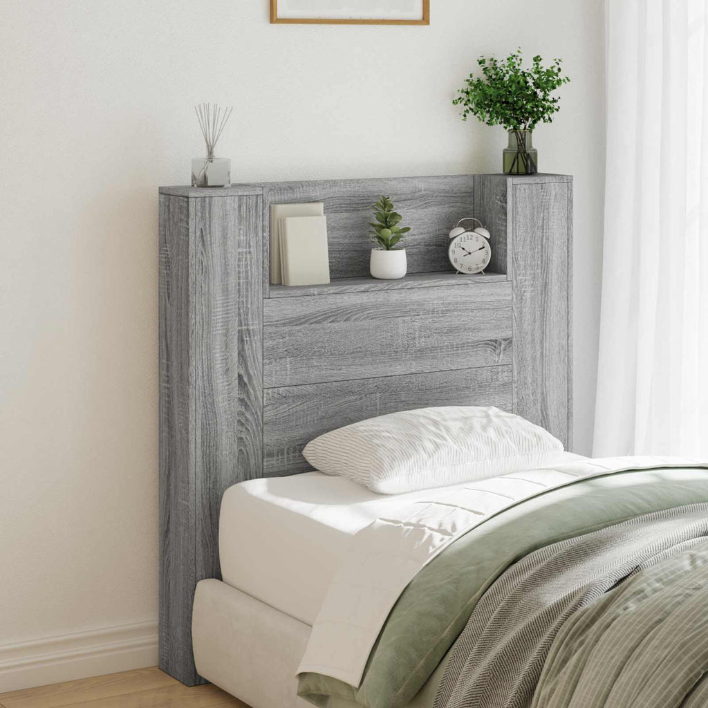 Headboard Grey Sonoma 100 x 16.5 x 103.5 cm Engineered Wood