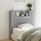Headboard Grey Sonoma 100 x 16.5 x 103.5 cm Engineered Wood