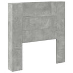 Headboard Concrete Grey 100 x 16.5 x 103.5 cm Engineered Wood