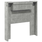 Headboard Concrete Grey 100 x 16.5 x 103.5 cm Engineered Wood
