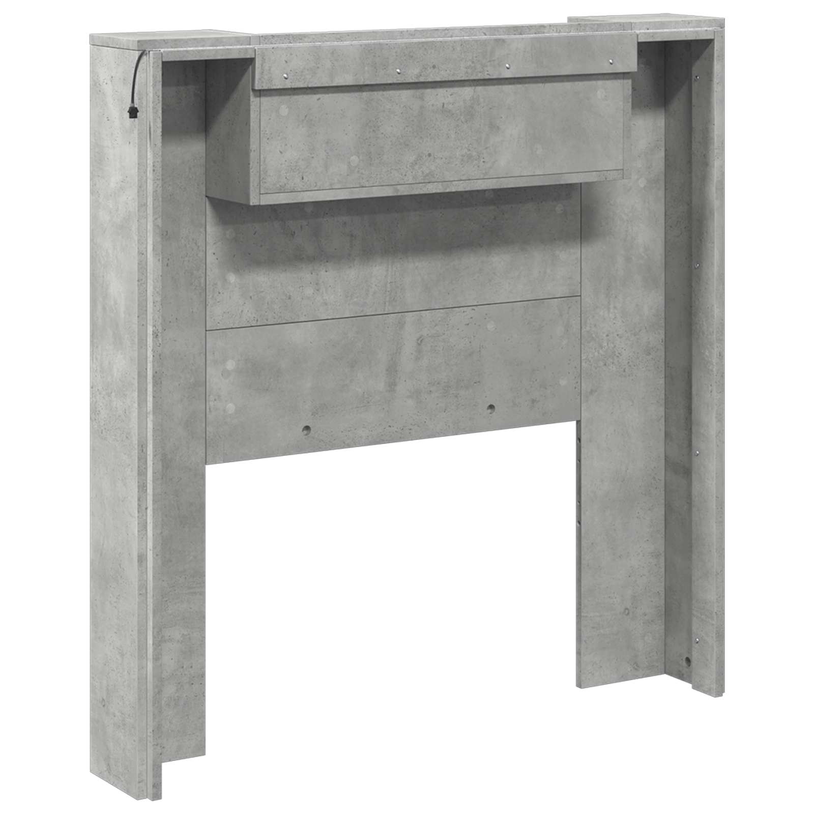 Headboard Concrete Grey 100 x 16.5 x 103.5 cm Engineered Wood