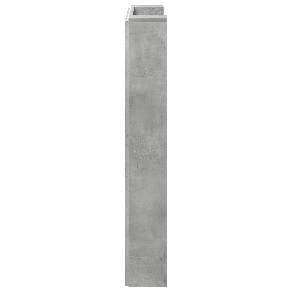 Headboard Concrete Grey 100 x 16.5 x 103.5 cm Engineered Wood