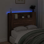 Headboard Brown Oak 120 x 16.5 x 103.5 cm Engineered Wood