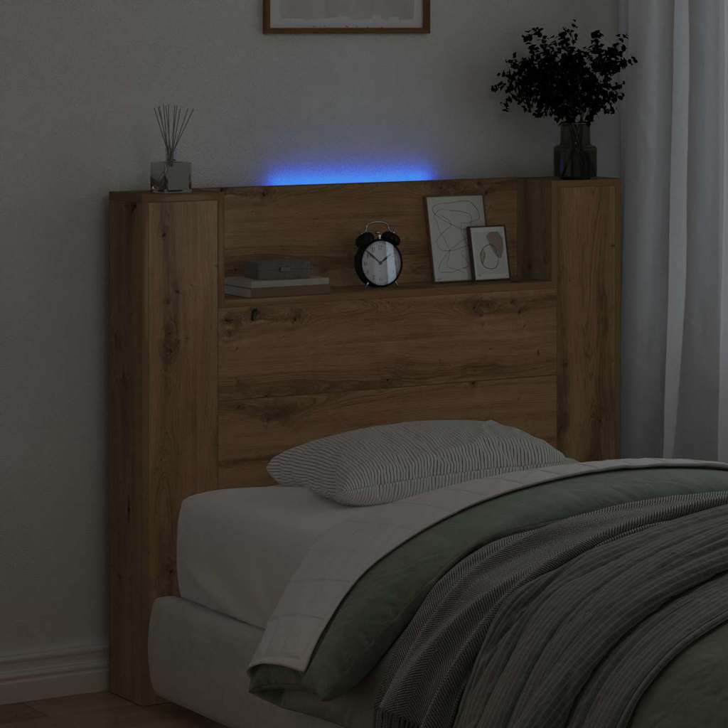 Headboard Artisan Oak 120 x 15 x 103.5 cm Engineered Wood