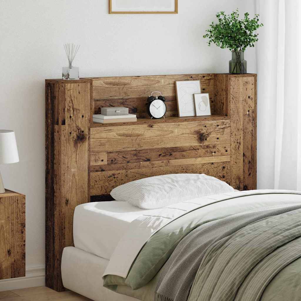 Headboard Old Wood 120 x 15 x 103.5 cm Engineered Wood
