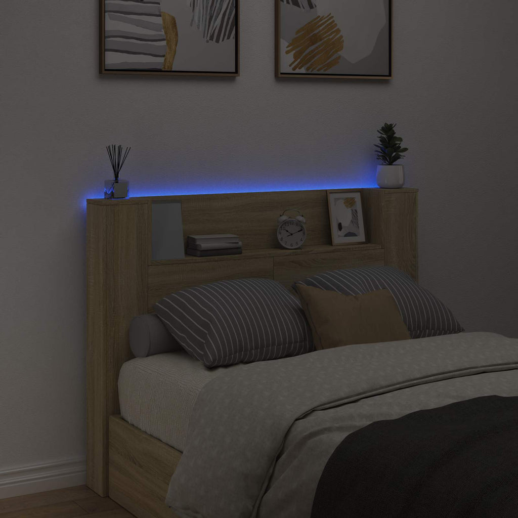 Headboard Sonoma Oak 140 x 16.5 x 103.5 cm Engineered Wood