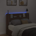 Headboard Brown Oak 140 x 16.5 x 103.5 cm Engineered Wood