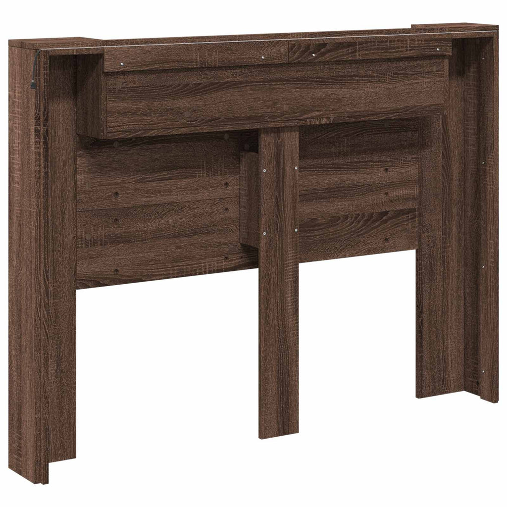 Headboard Brown Oak 140 x 16.5 x 103.5 cm Engineered Wood