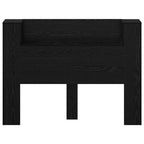 Headboard Black Oak 140 x 17 x 104.5 cm Engineered Wood