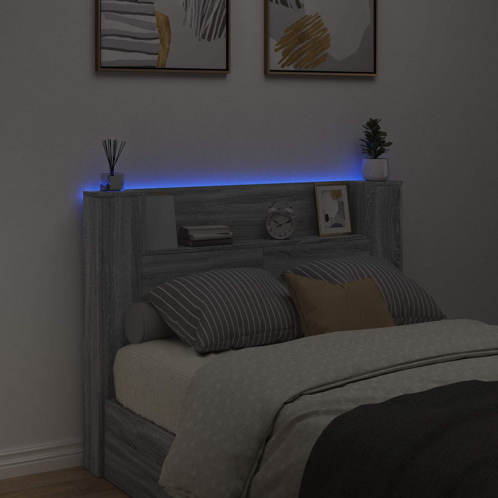 Headboard Grey Sonoma 140 x 16.5 x 103.5 cm Engineered Wood