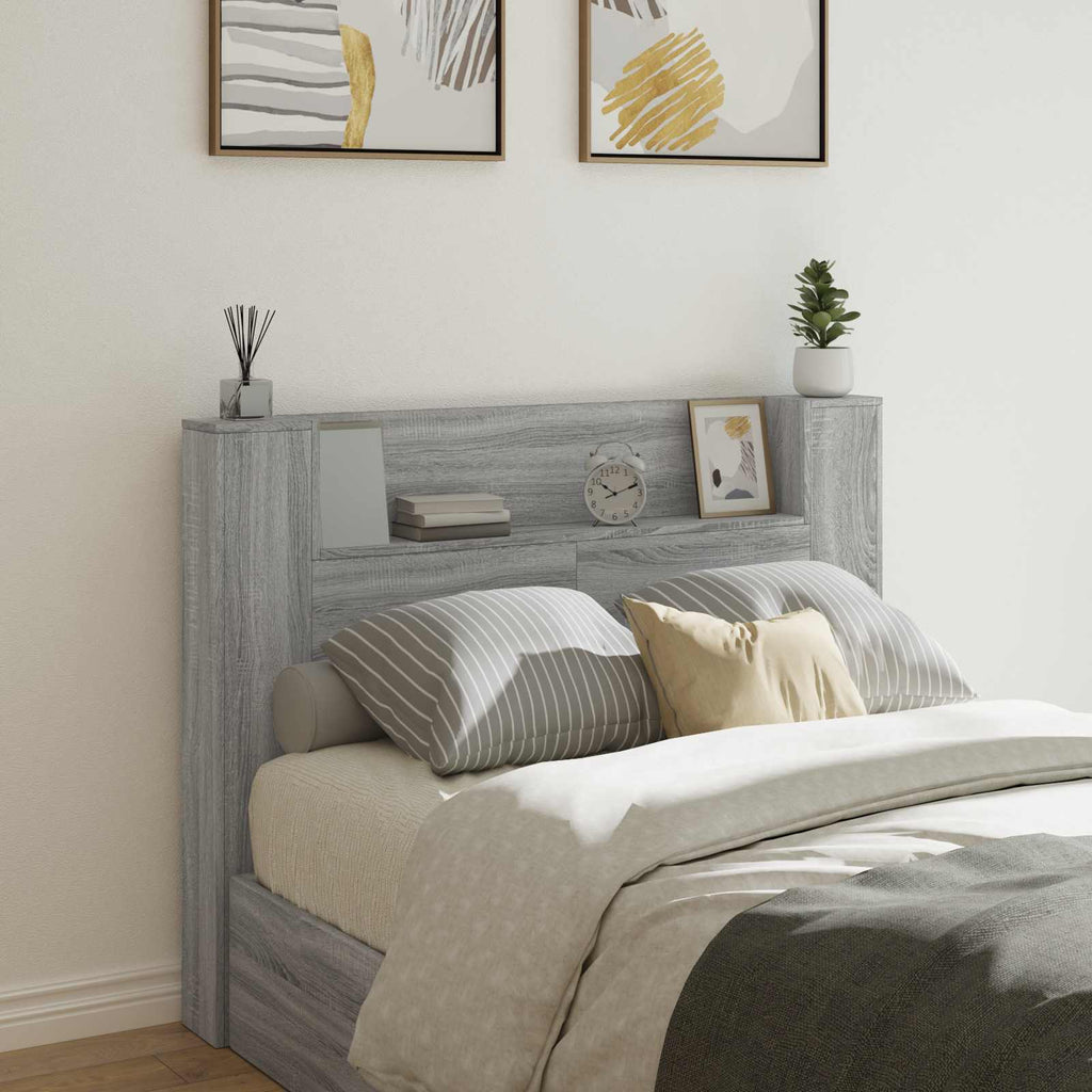 Headboard Grey Sonoma 140 x 16.5 x 103.5 cm Engineered Wood
