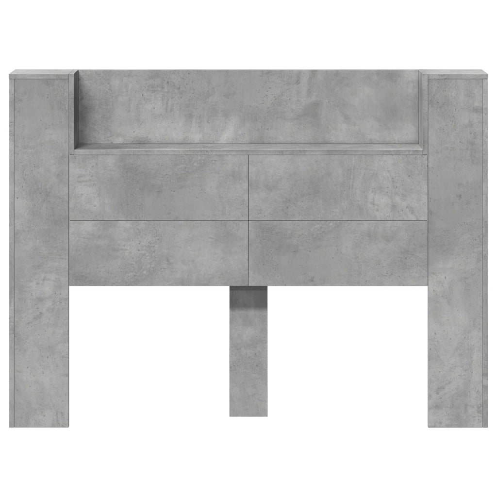 Headboard Concrete Grey 140 x 16.5 x 103.5 cm Engineered Wood