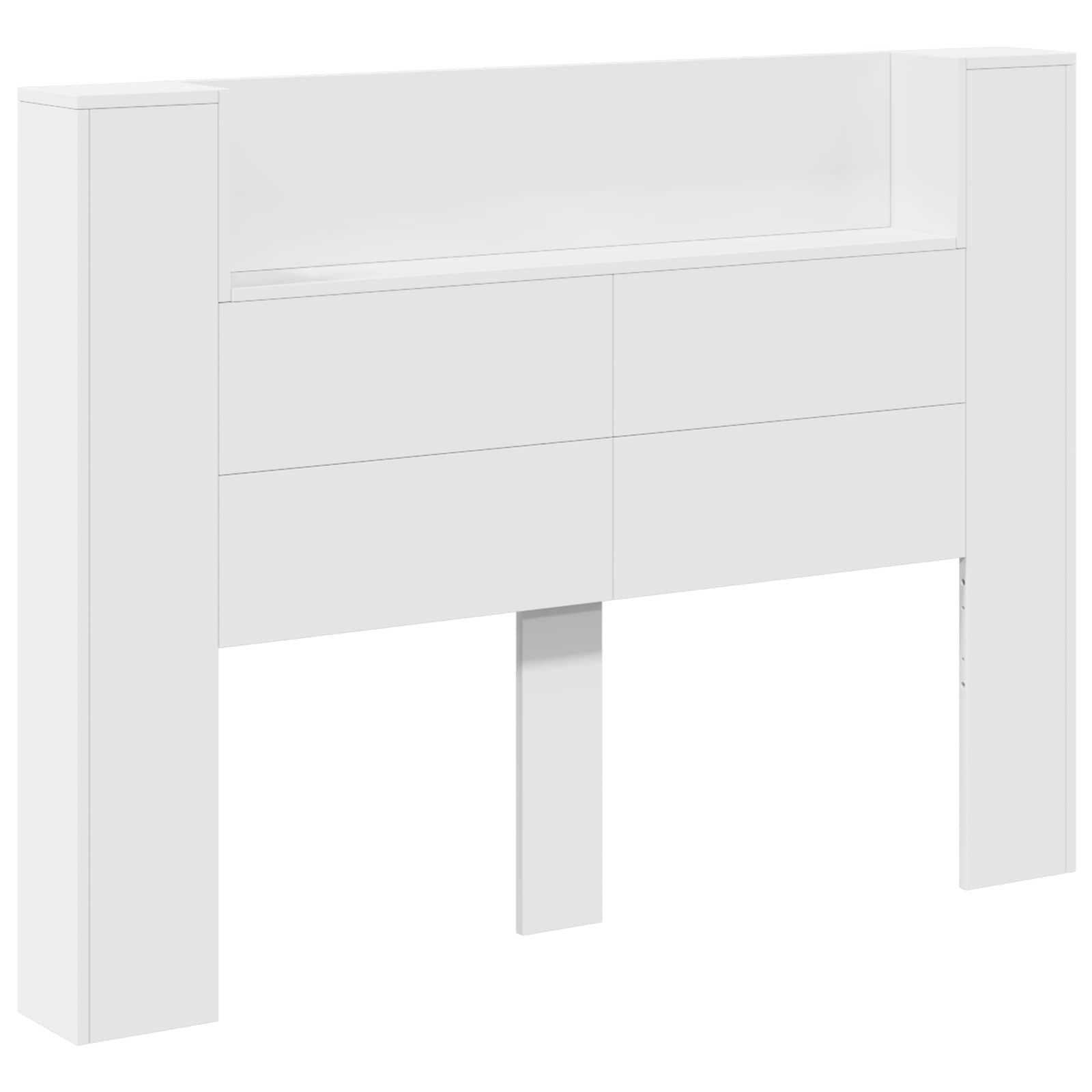 Headboard White 140 x 16.5 x 103.5 cm Engineered Wood