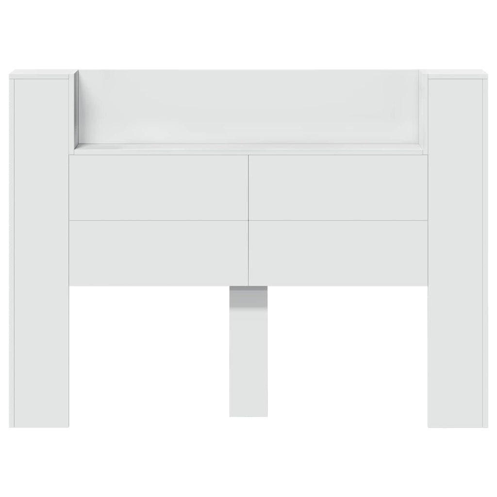 Headboard White 140 x 16.5 x 103.5 cm Engineered Wood