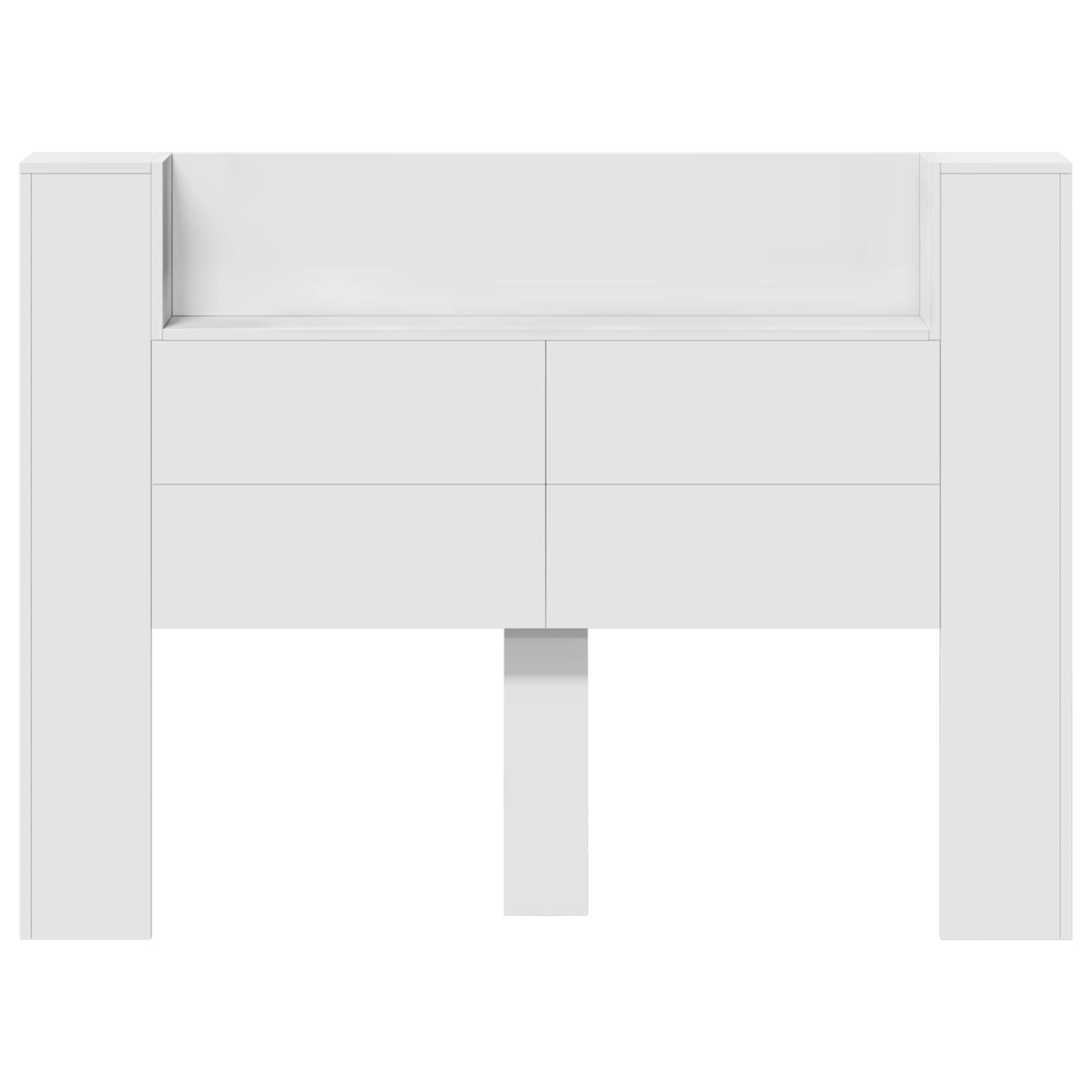 Headboard White 140 x 16.5 x 103.5 cm Engineered Wood