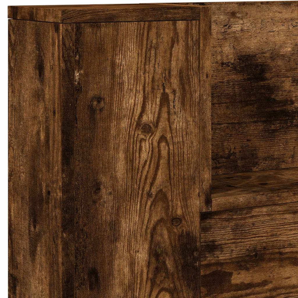 Headboard Smoked Oak 160 x 16.5 x 103.5 cm Engineered Wood