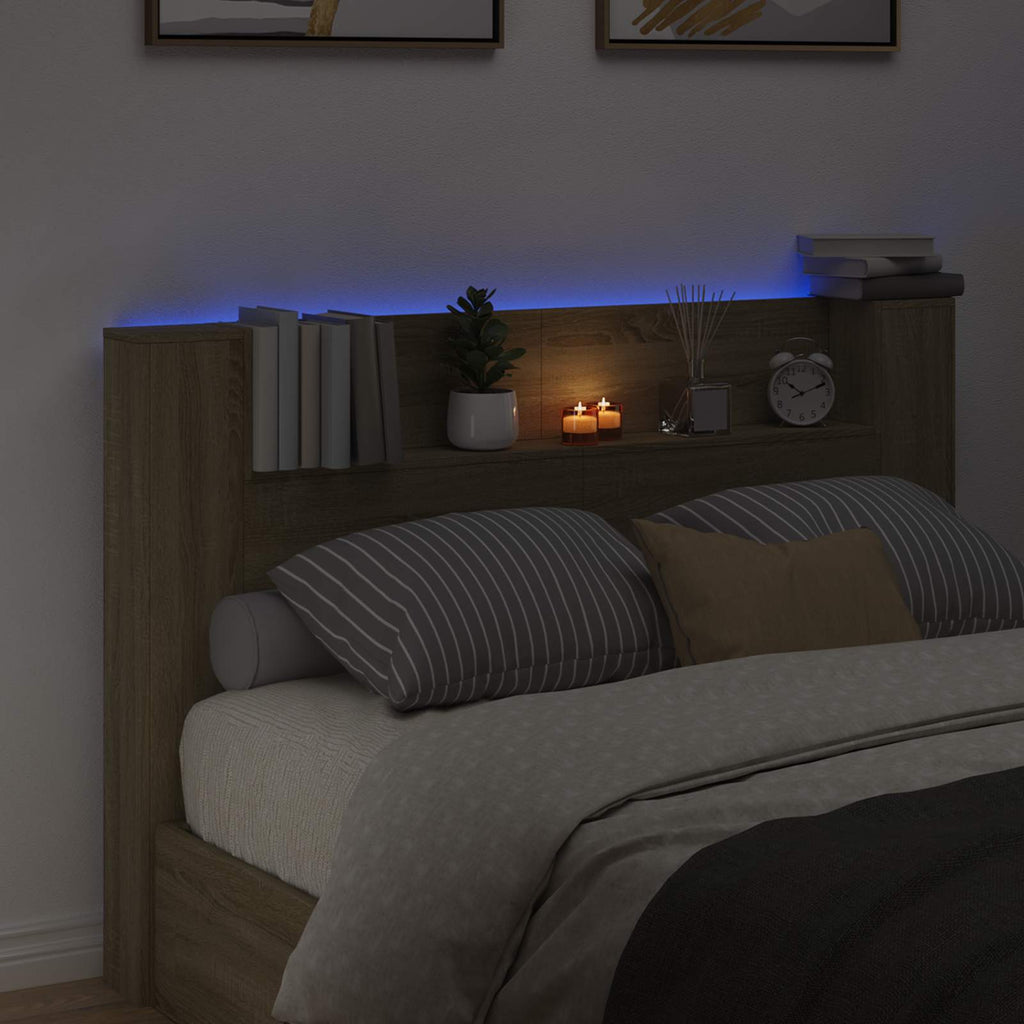 Headboard Sonoma Oak 160 x 16.5 x 103.5 cm Engineered Wood