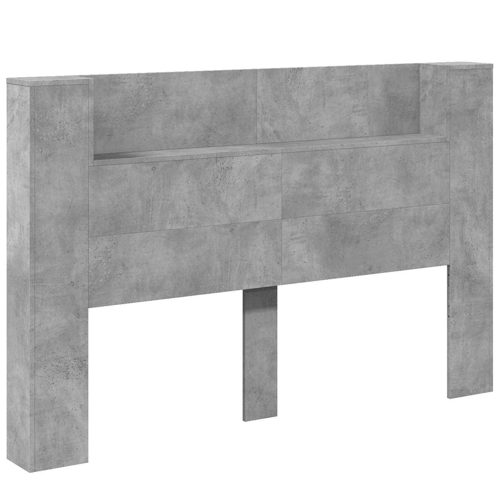 Headboard Concrete Grey 160 x 16.5 x 103.5 cm Engineered Wood
