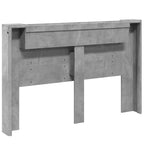 Headboard Concrete Grey 160 x 16.5 x 103.5 cm Engineered Wood