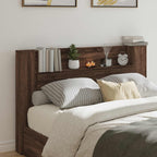 Headboard Brown Oak 160 x 16.5 x 103.5 cm Engineered Wood