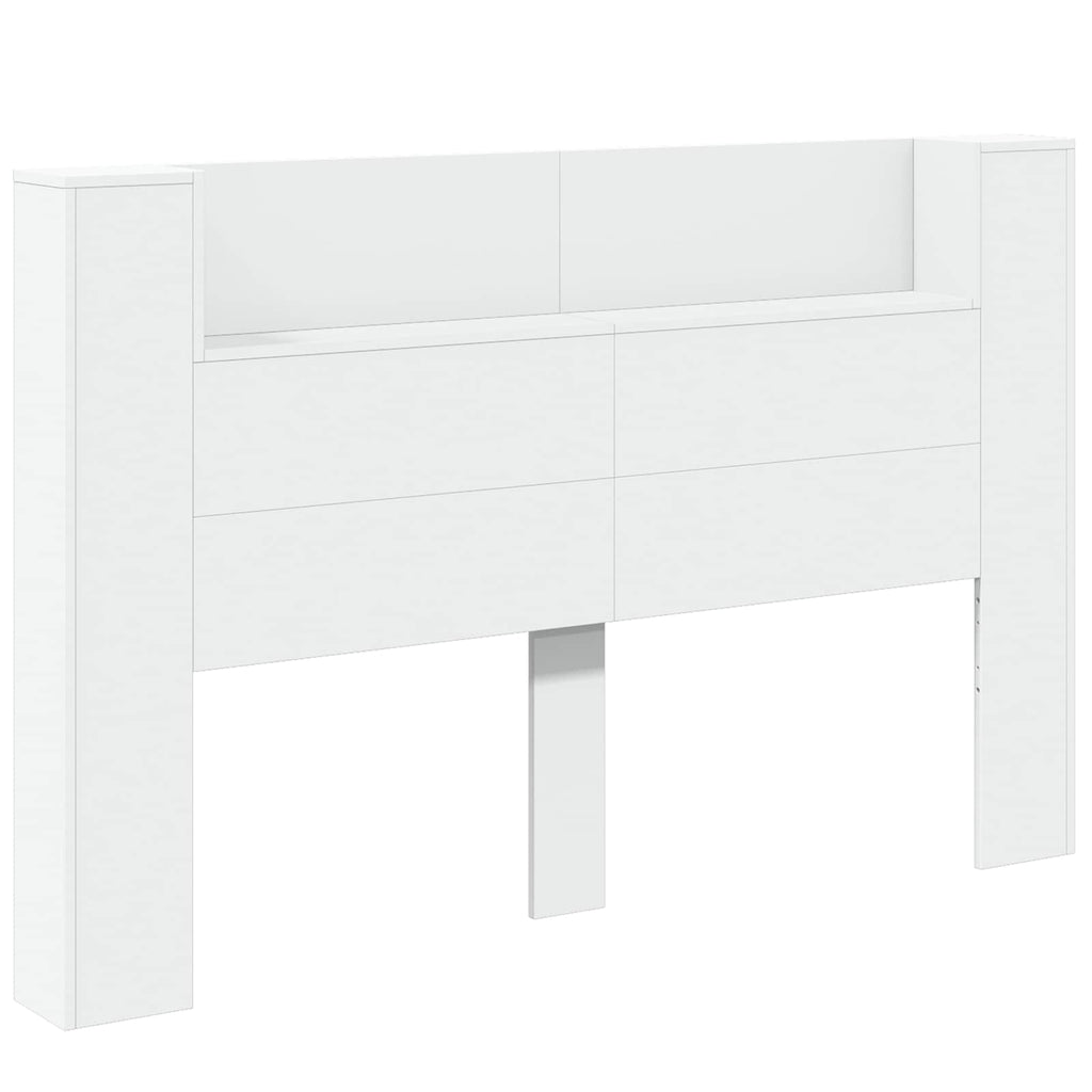 Headboard White 160 x 16.5 x 103.5 cm Engineered Wood