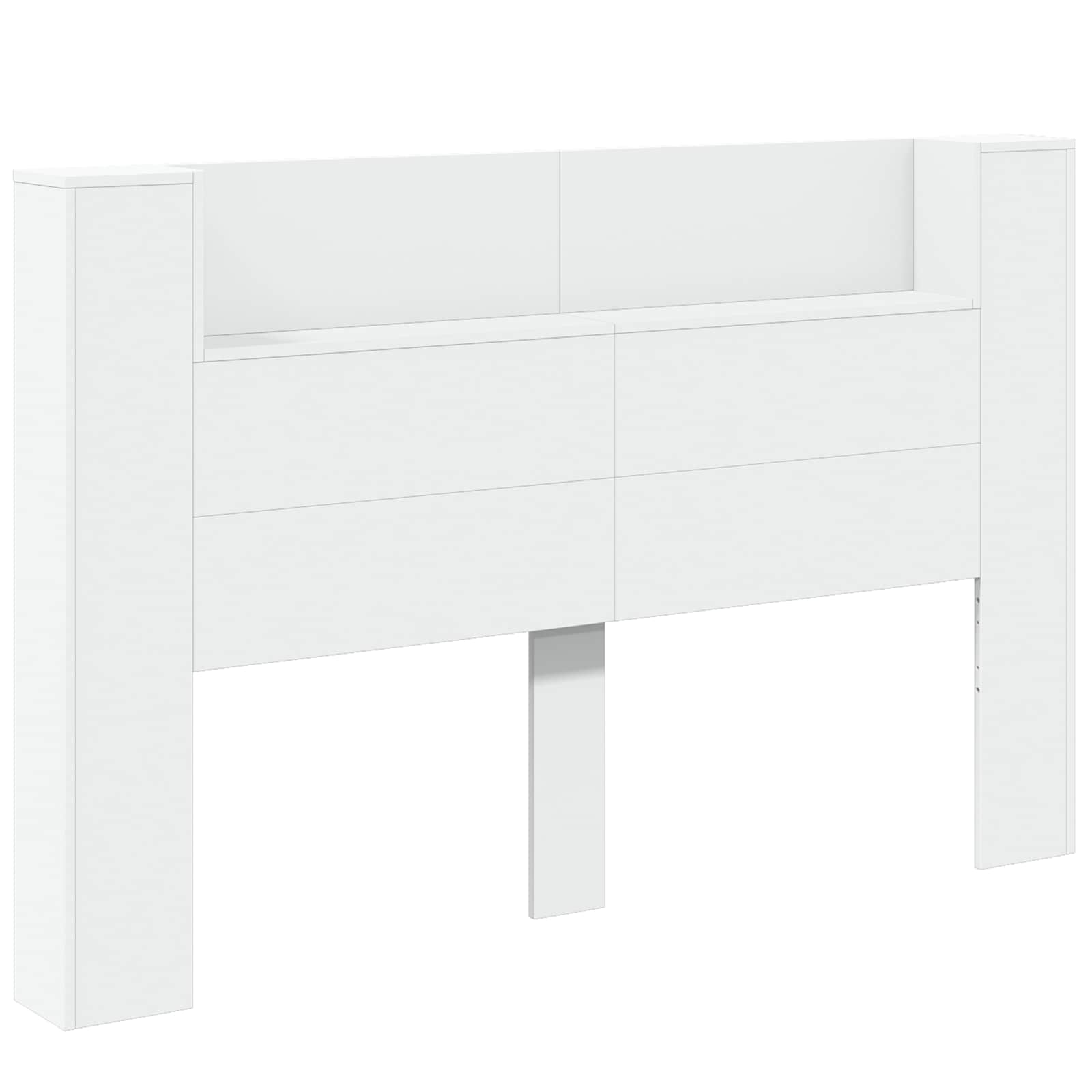 Headboard White 160 x 16.5 x 103.5 cm Engineered Wood