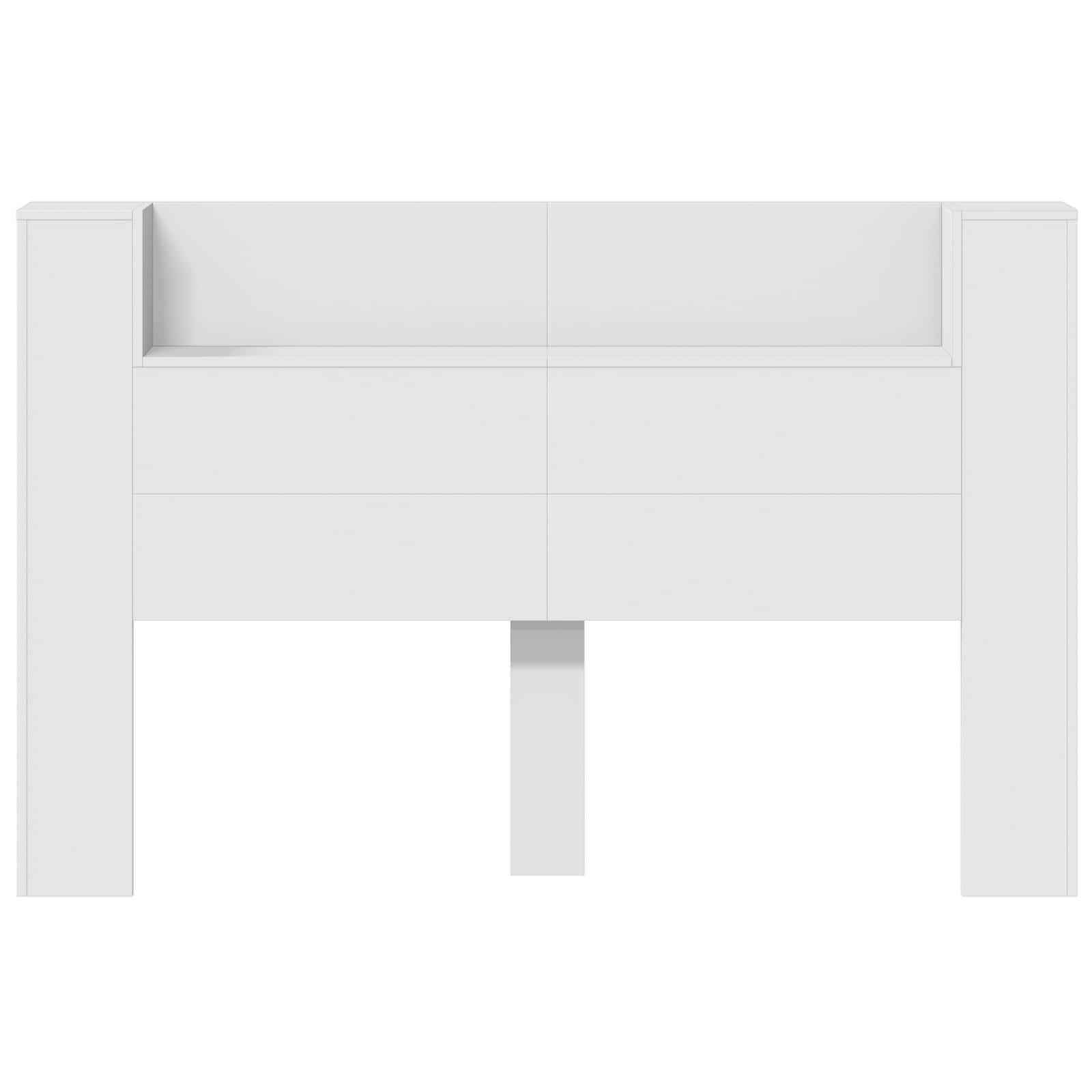 Headboard White 160 x 16.5 x 103.5 cm Engineered Wood