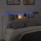 Headboard White 180 x 16.5 x 103.5 cm Engineered Wood