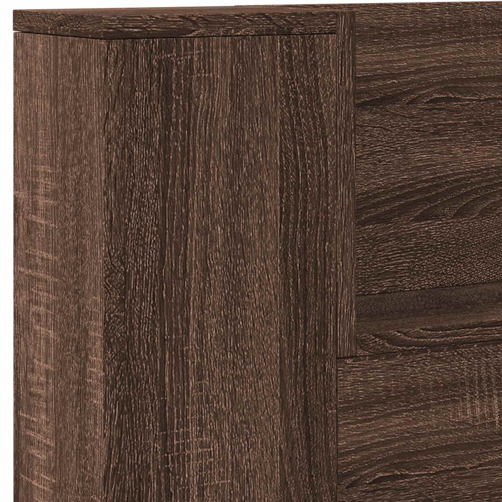 Headboard Brown Oak 180 x 16.5 x 103.5 cm Engineered Wood