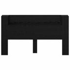 Headboard Black Oak 180 x 17 x 104.5 cm Engineered Wood