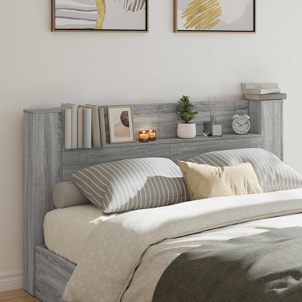 Headboard Grey Sonoma 180 x 16.5 x 103.5 cm Engineered Wood