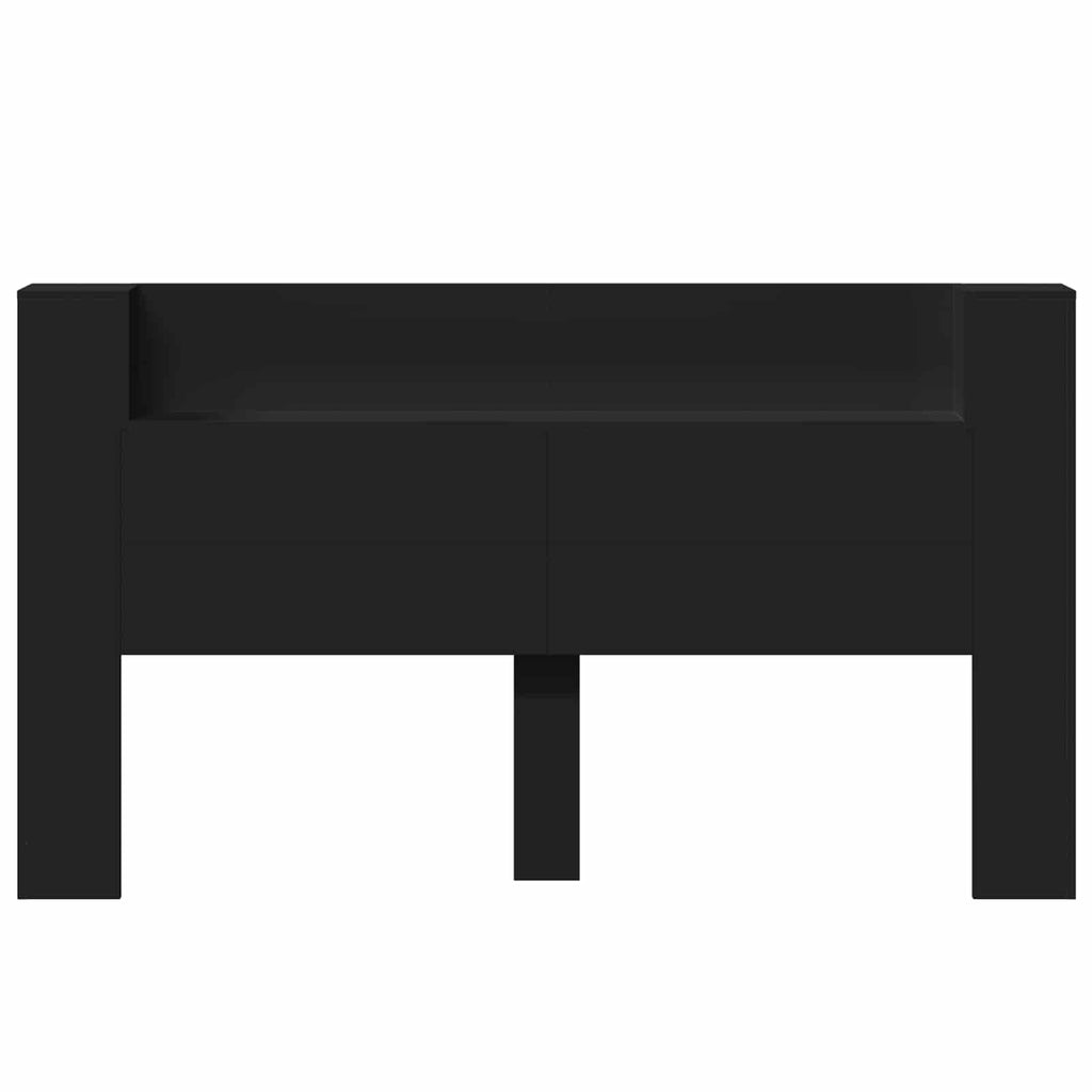 Headboard Black 180 x 16.5 x 103.5 cm Engineered Wood