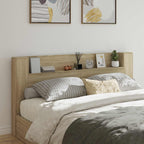 Headboard Sonoma Oak 200 x 16.5 x 103.5 cm Engineered Wood