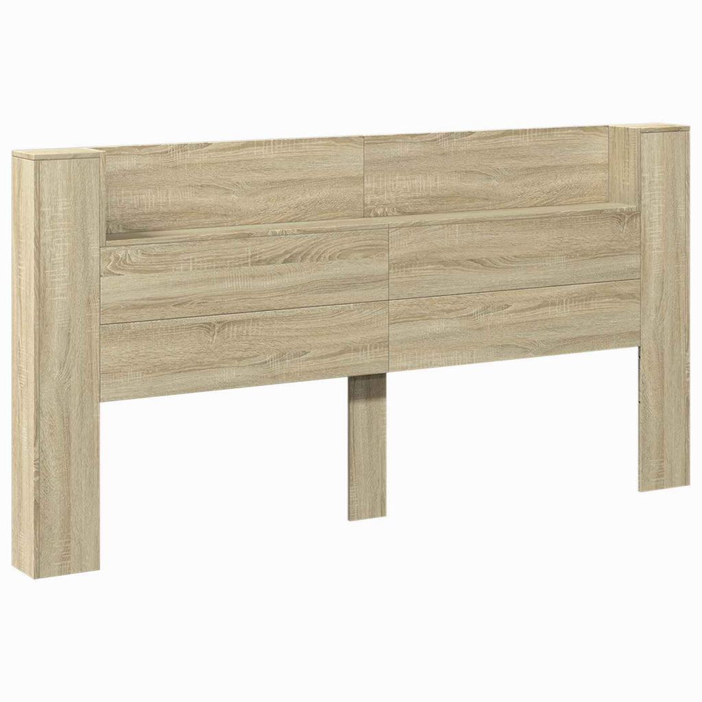 Headboard Sonoma Oak 200 x 16.5 x 103.5 cm Engineered Wood