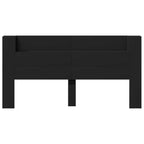 Headboard Black 200 x 16.5 x 103.5 cm Engineered Wood