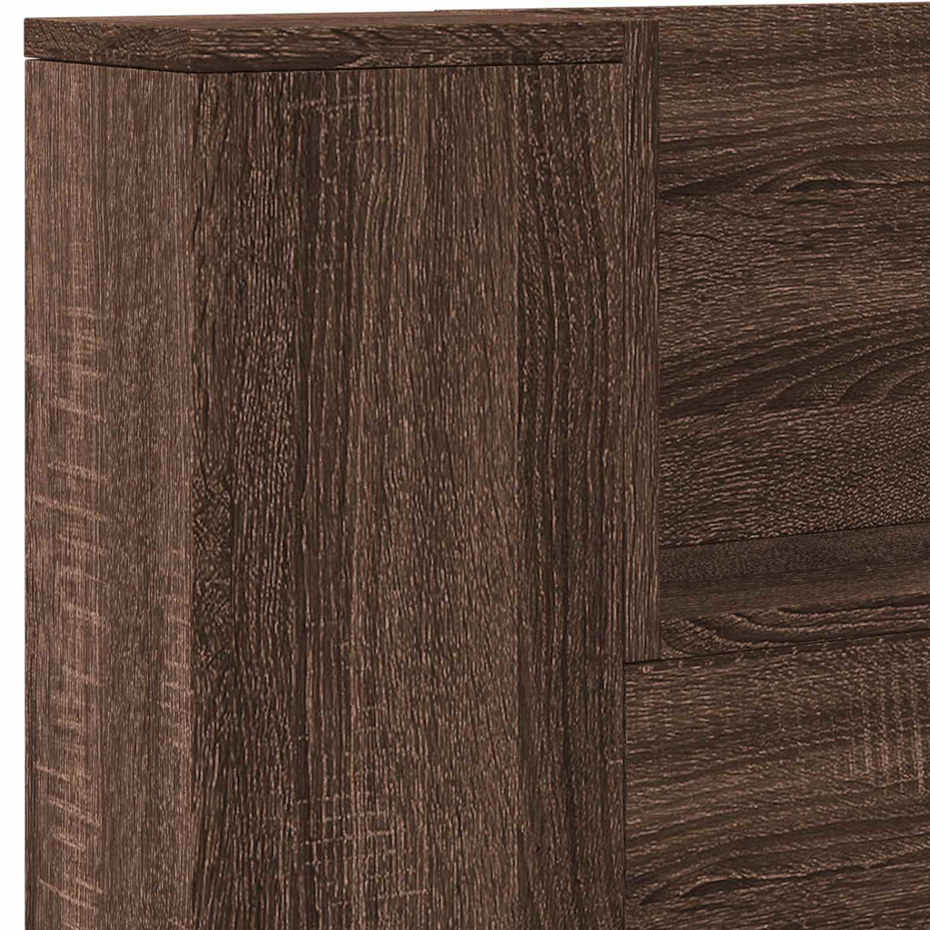 Headboard Brown Oak 200 x 16.5 x 103.5 cm Engineered Wood