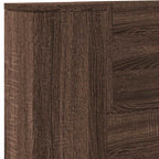 Headboard Brown Oak 200 x 16.5 x 103.5 cm Engineered Wood