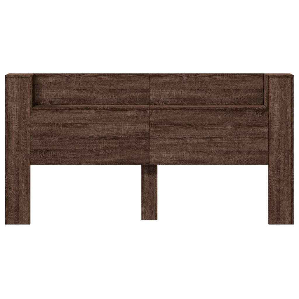 Headboard Brown Oak 200 x 16.5 x 103.5 cm Engineered Wood
