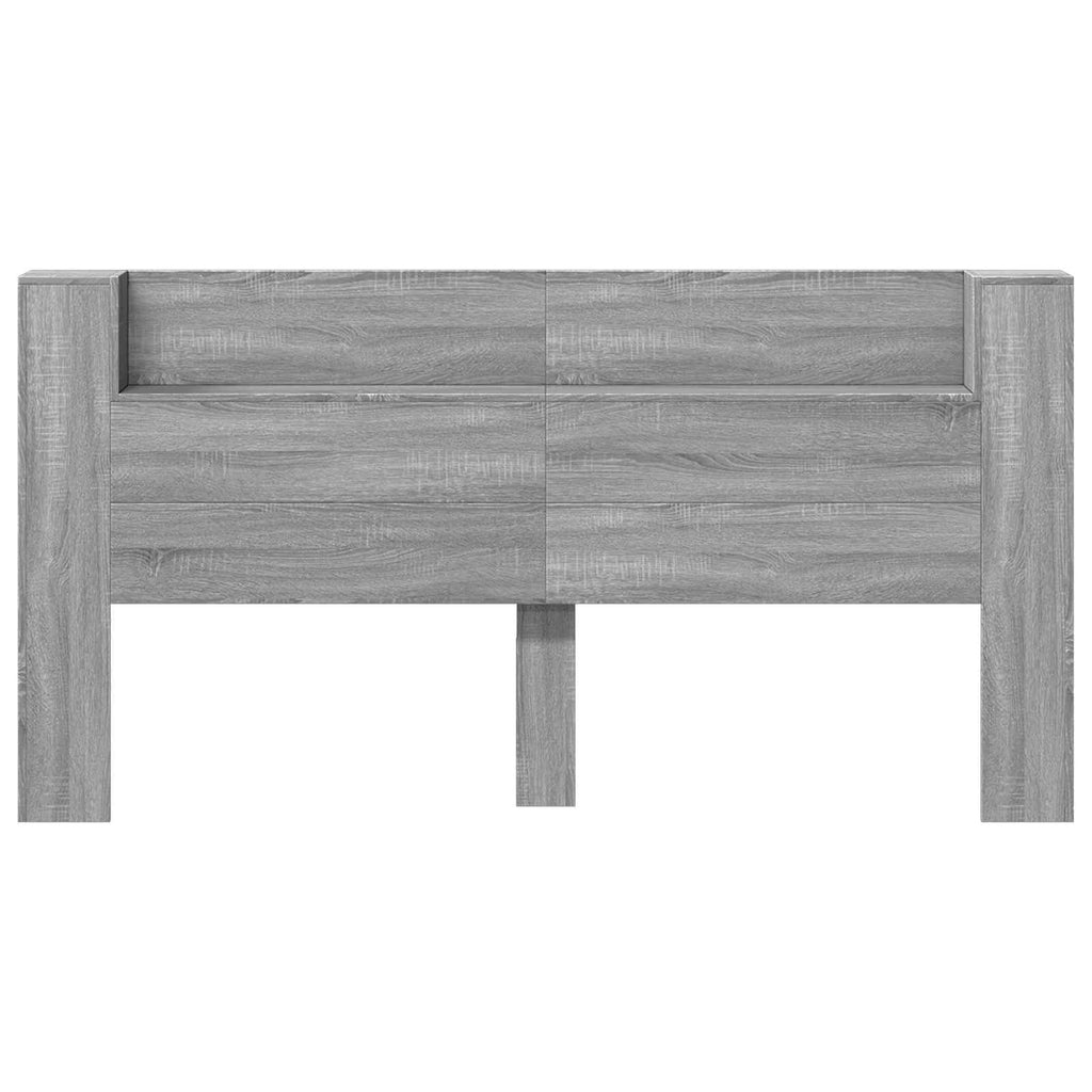 Headboard Grey Sonoma 200 x 16.5 x 103.5 cm Engineered Wood