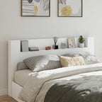 Headboard White 200 x 16.5 x 103.5 cm Engineered Wood