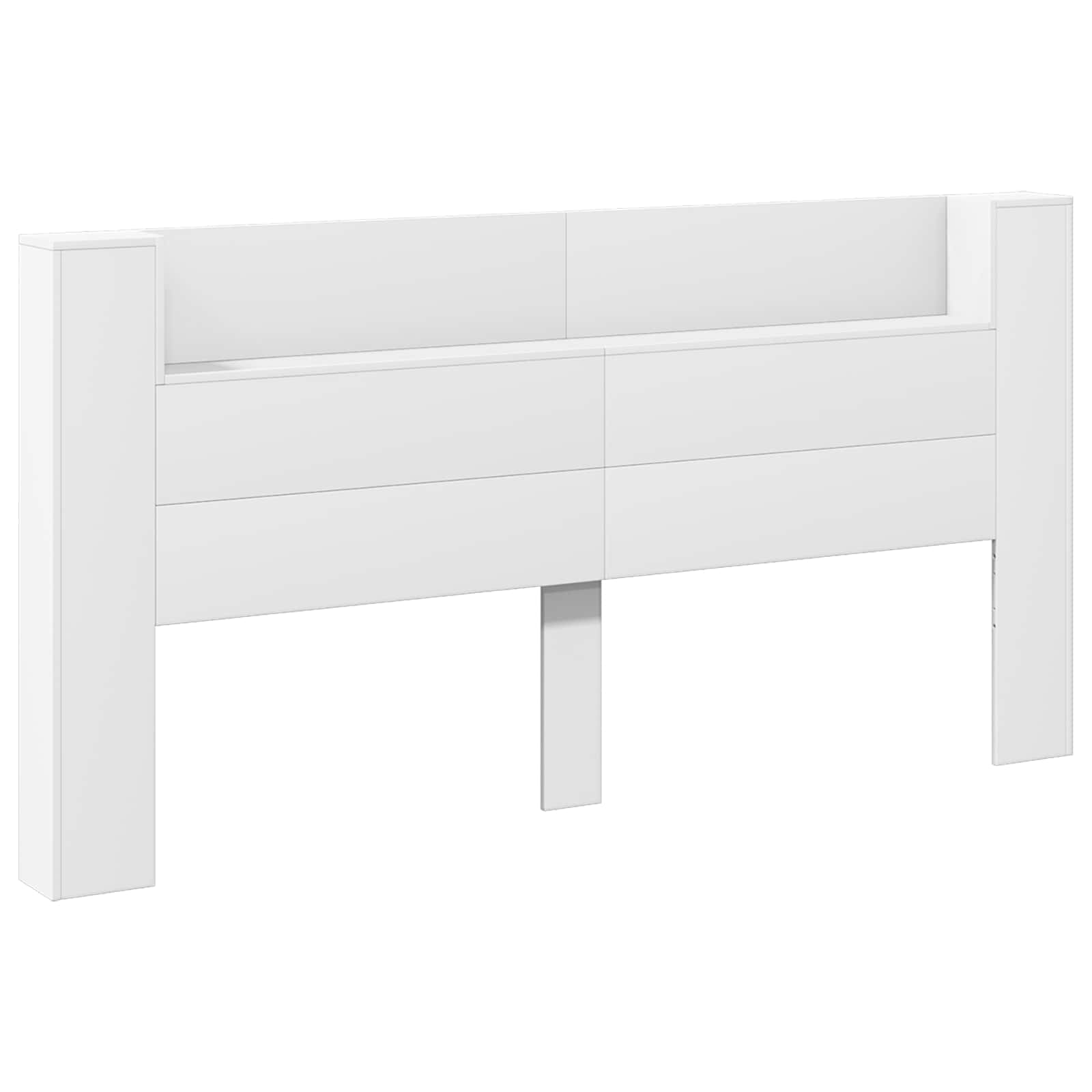 Headboard White 200 x 16.5 x 103.5 cm Engineered Wood