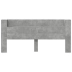 Headboard Concrete Grey 200 x 16.5 x 103.5 cm Engineered Wood