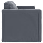 Folding Sofa Bed Dark Grey 122 x 70 x 60 cm Velvet