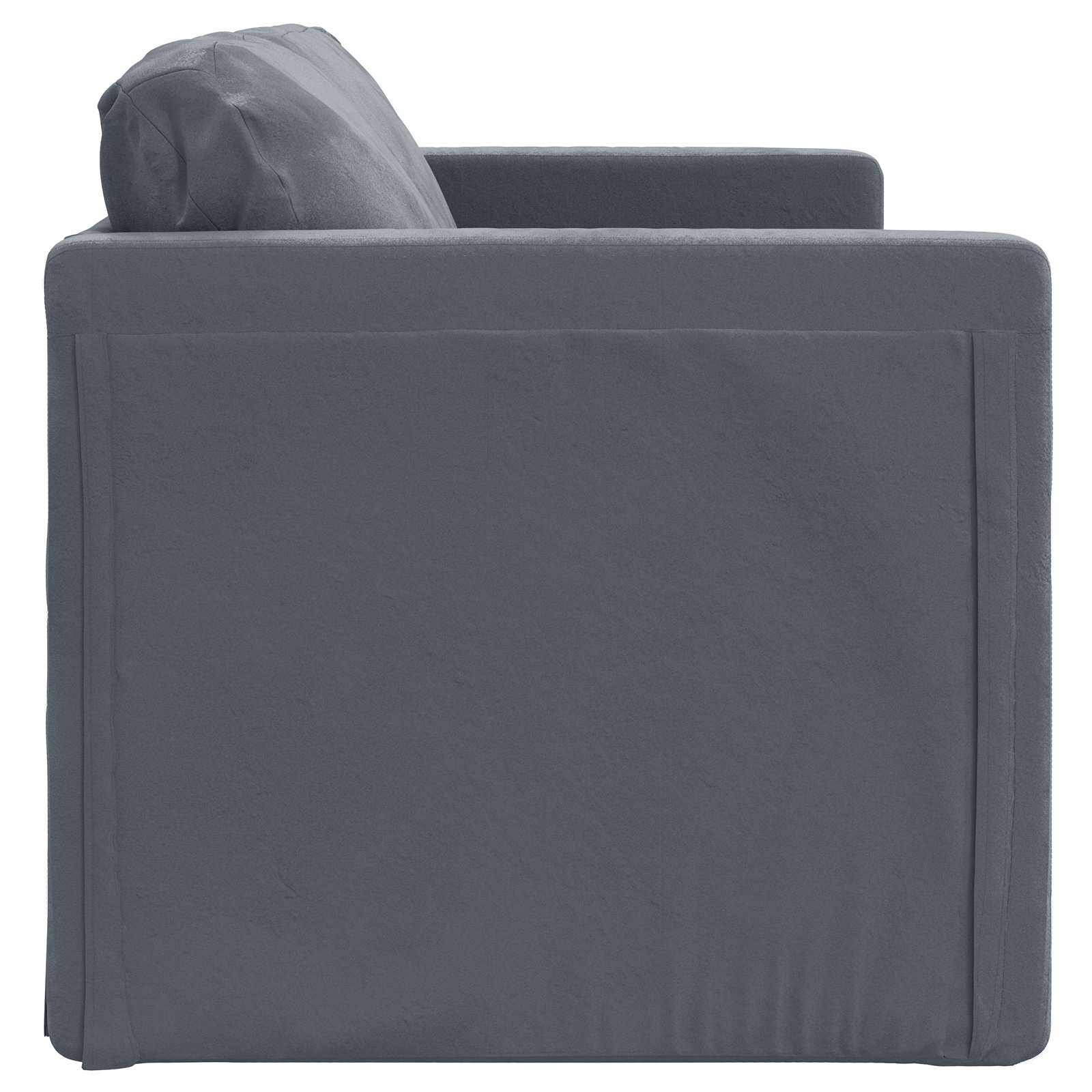 Folding Sofa Bed Dark Grey 122 x 70 x 60 cm Velvet