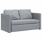 Folding Sofa Bed Light Grey 112 x 60 x 60 cm Fabric