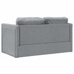 Folding Sofa Bed Light Grey 112 x 60 x 60 cm Fabric