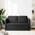 Folding Sofa Bed Black 112 x 60 x 60 cm Fabric
