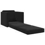 Folding Sofa Bed Black 74 x 77 x 81 cm Velvet