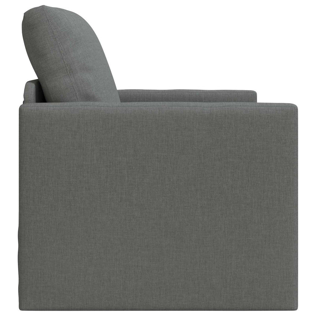 Folding Sofa Bed Dark Grey 74 x 77 x 81 cm Fabric