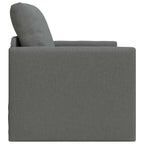 Folding Sofa Bed Dark Grey 74 x 77 x 81 cm Fabric